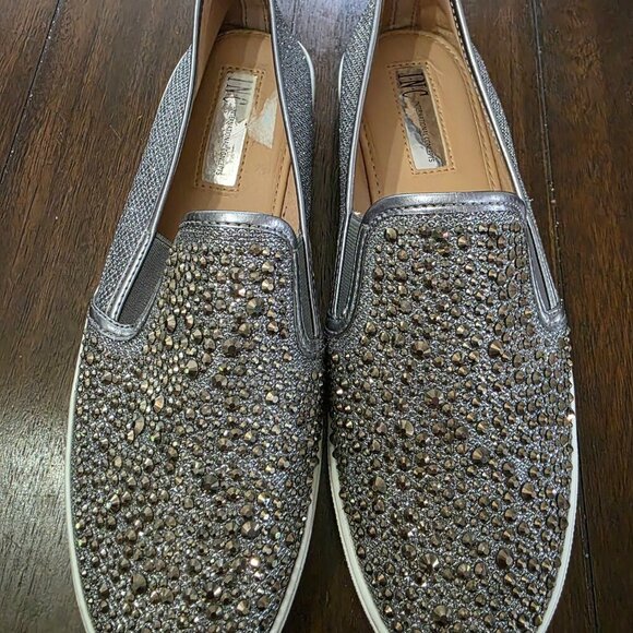 INC International Concepts Women’s Loafers Size 9.5 Sparkly Grey Slip-On NWOT - Picture 10 of 10